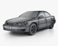 Lexus ES 2001 3d model wire render