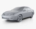 Lexus ES 2006 3d model clay render