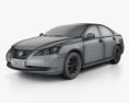 Lexus ES 2012 3d model wire render