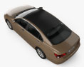 Lexus ES 2012 3d model top view