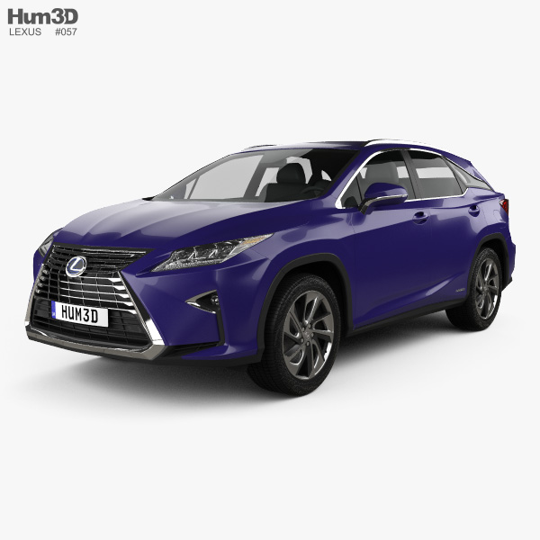 Lexus RX hybrid 2019 3D model