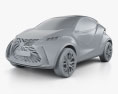 Lexus LF SA 2018 3d model clay render