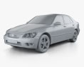 Lexus IS (XE10) 2005 3d model clay render
