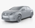 Lexus HS 2017 3d model clay render