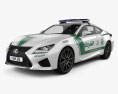 Lexus RC F Police Dubai 2017 3d model