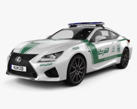 Lexus RC F Police Dubai 2017 3D model