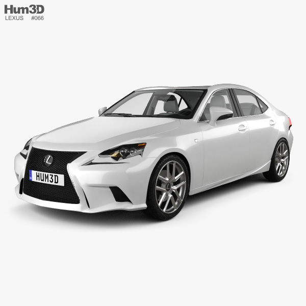 Lexus IS (XE30) F Sport with HQ interior 2016 3D model