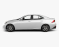Lexus IS (XE30) F Sport with HQ interior 2016 3d model side view
