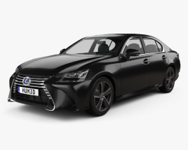 Lexus GS hybrid 2018 3D model