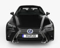Lexus GS híbrido 2018 Modelo 3D vista frontal