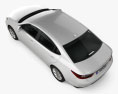 Lexus ES 2016 3D-Modell Draufsicht
