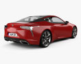 Lexus LC 500 2020 3D模型 后视图