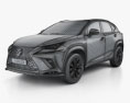 Lexus NX F sport 2020 3Dモデル wire render