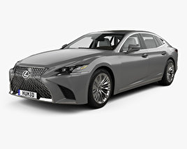 Lexus LS (XF50) with HQ interior 2022 3D model