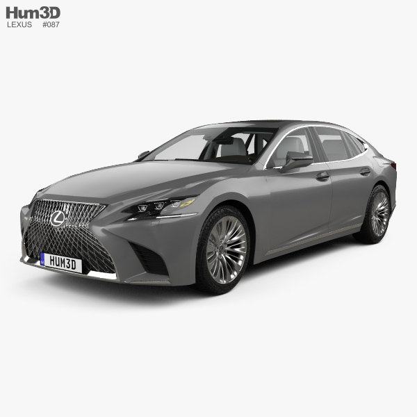 Lexus LS (XF50) with HQ interior 2022 3D model
