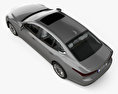 Lexus LS (XF50) with HQ interior 2022 3d model top view