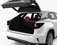 Lexus RX F sport with HQ interior 2019 3d model