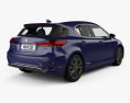 Lexus CT hybrid Prestige 2020 3d model back view