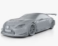 Lexus RC F GT3 2020 3d model clay render