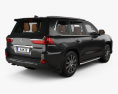Lexus LX with HQ interior 2019 3d model back view