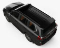 Lexus LX con interior 2016 Modelo 3D vista superior