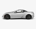 Lexus LC convertible 2022 3d model side view