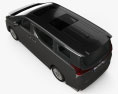 Lexus LM hybrid 2022 3d model top view