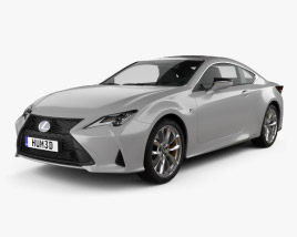 Lexus RC hybrid F-sport 2022 3D model