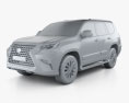 Lexus GX US-spec 2022 3d model clay render
