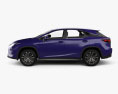 Lexus RX hybrid Executive 2022 3d model side view