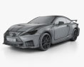 Lexus RC F-Track Edition US-spec 2022 3d model wire render