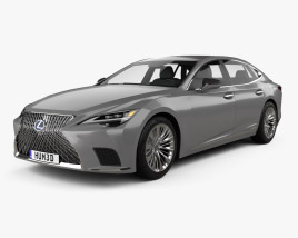 Lexus LS hybrid 2022 3D model