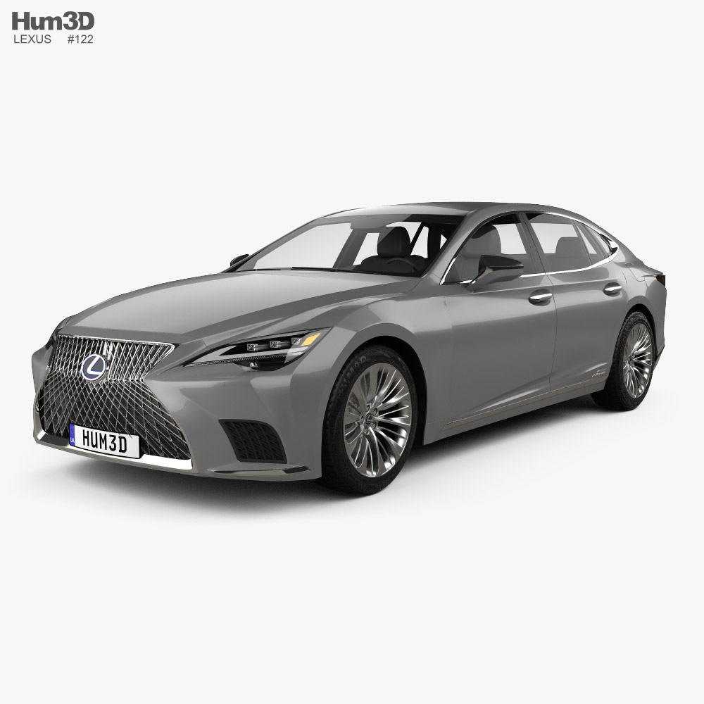 Lexus LS 混合動力 2022 3D模型