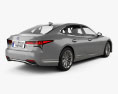 Lexus LS hybrid 2022 3D模型 后视图