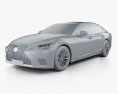 Lexus LS hybrid 2022 3D模型 clay render