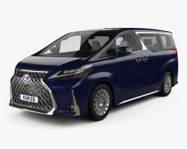 Lexus LM hybrid with HQ interior 2022 3D model