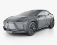 Lexus LF-Z Electrified 2022 3d model wire render