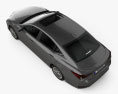 Lexus ES hybrid 2022 3d model top view