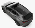 Lexus NX F Sport hybrid 2022 3d model top view