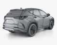 Lexus NX hybrid 2022 3d model