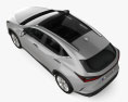 Lexus NX 混合動力 2022 3D模型 顶视图