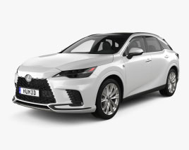 Lexus RX hybrid F Sport 2022 3D model