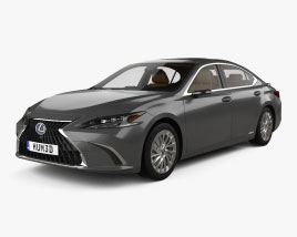 Lexus ES hybrid with HQ interior 2021 3D model