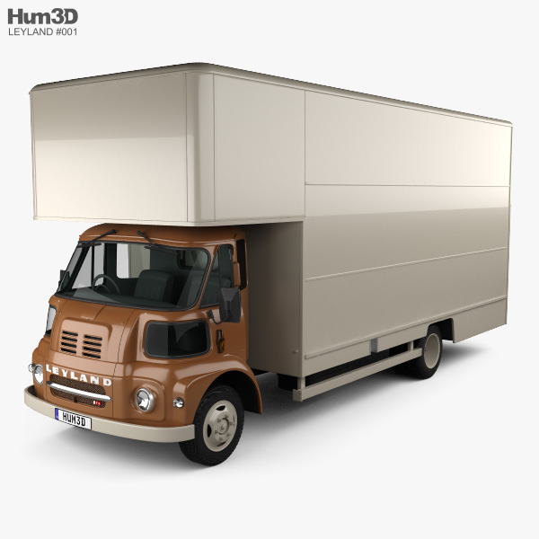 Leyland FG Box Truck 1968 3D model
