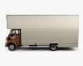Leyland FG Box Truck with HQ interior 1968 3d model side view