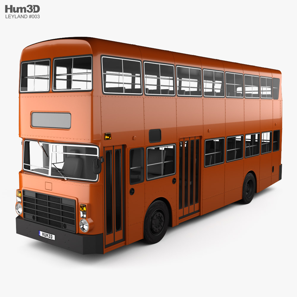 Leyland Victory II Double-Decker Bus 1978 3D model