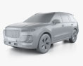 Li Xiang One 2021 3D 모델  clay render