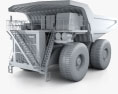 Liebherr T 282B Muldenkipper 2012 3D-Modell clay render