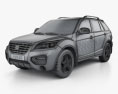Lifan X60 SUV 2014 3D模型 wire render