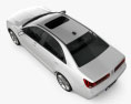 Lincoln MKZ 2013 3d model top view